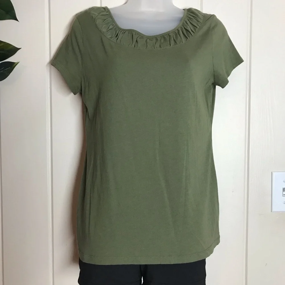 Ladies Cato Olive Green Blouse 
Size Small 4 - 6 
60% Cotton 40% Modal
Stretch … - Picture 5 of 9
